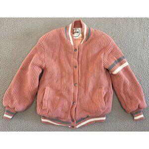 Vintage Outerbound Wool Sweater Jacket Cardigan SweaterQuilted Lined Snap Button
